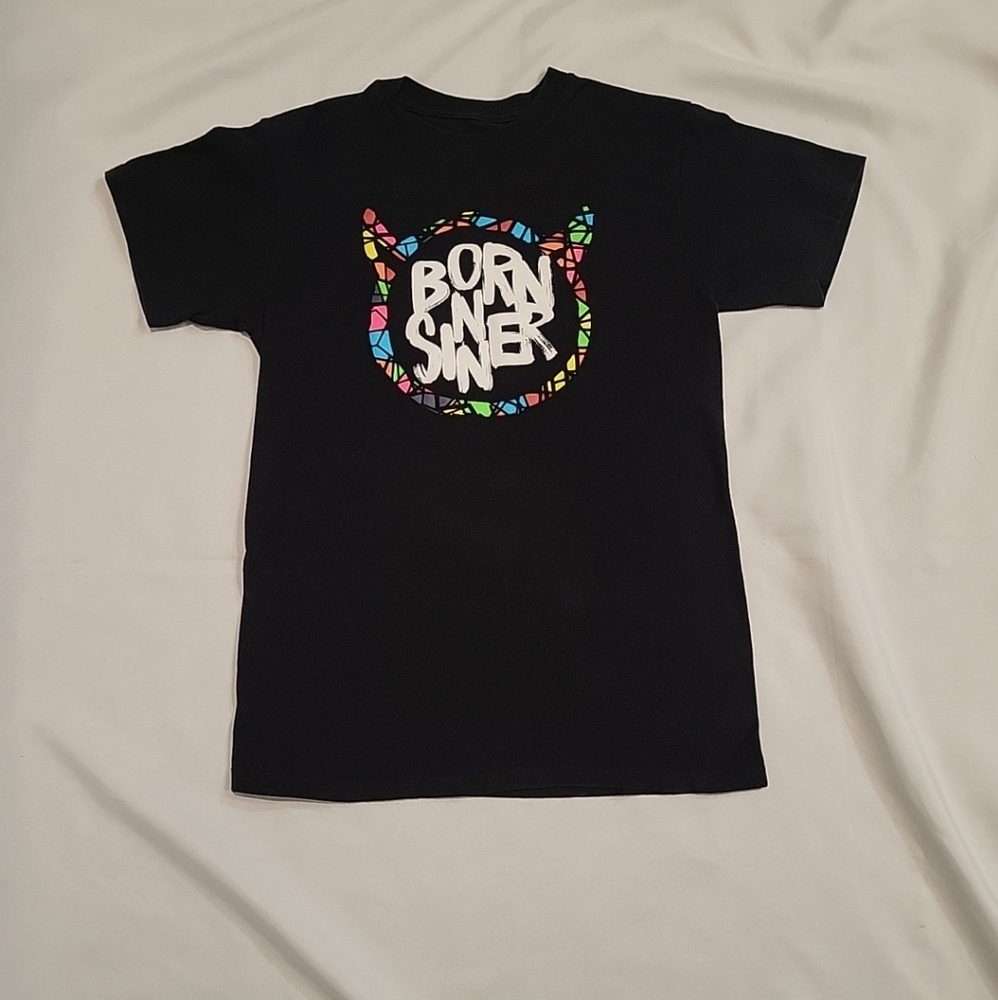 J Cole's Born Sinner album men’s Size Small black short sleeve graphic tee
